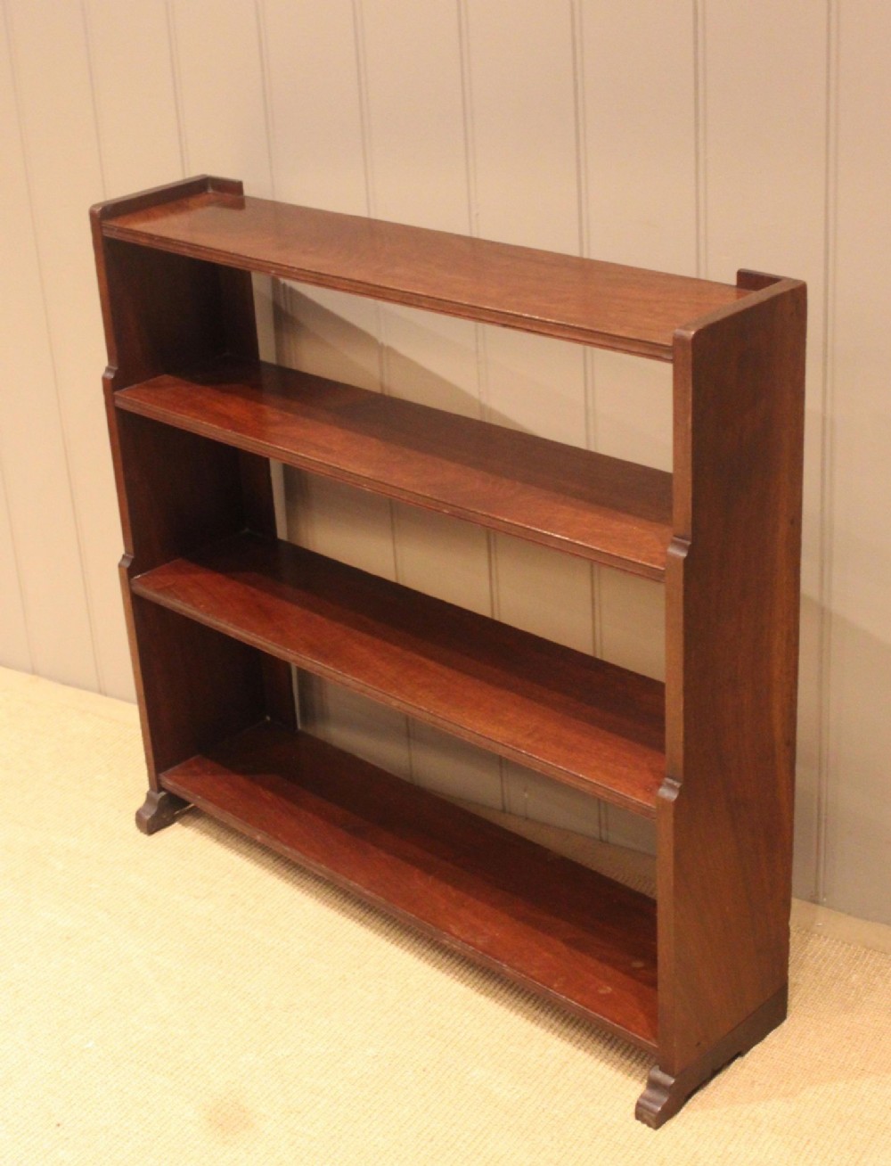 Oak Art Deco Style Open Bookcase