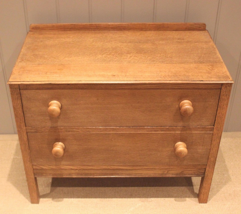 Low Oak Chest Of Drawers