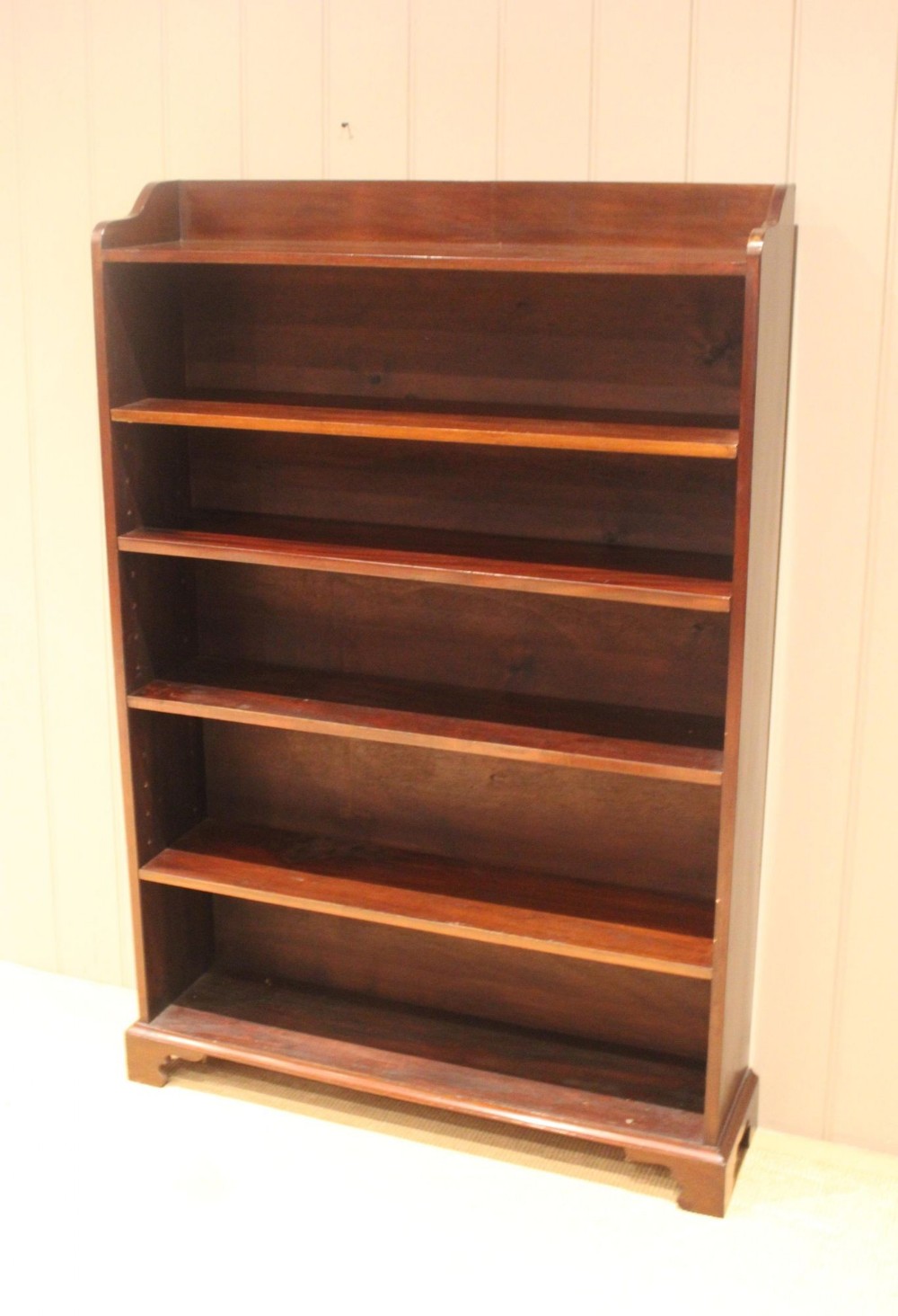 Edwardian Mahogany Open Bookcase