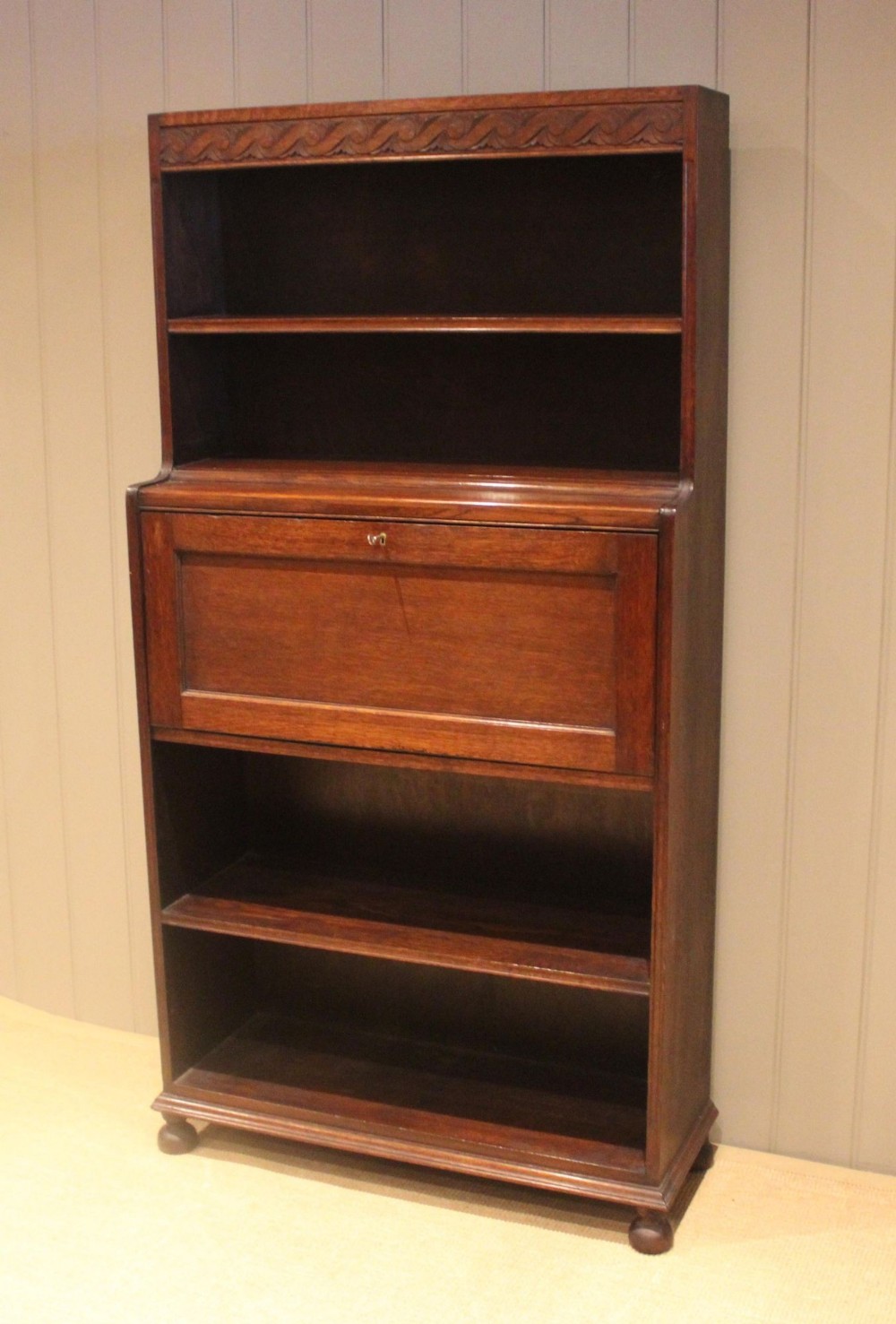 Oak Bureau Bookcase