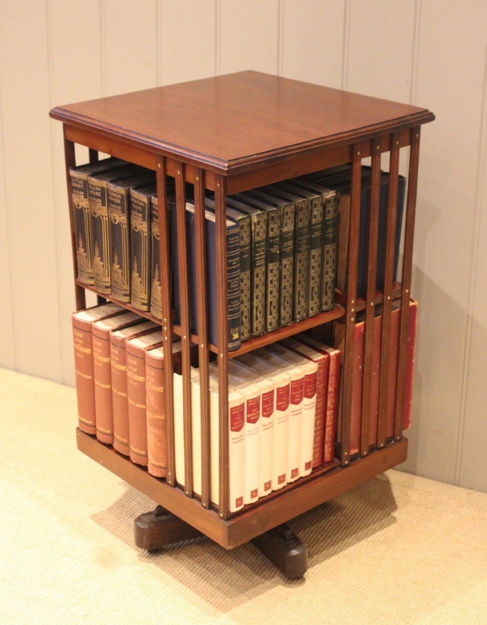 Edwardian Mahogany Revolving Bookcase
