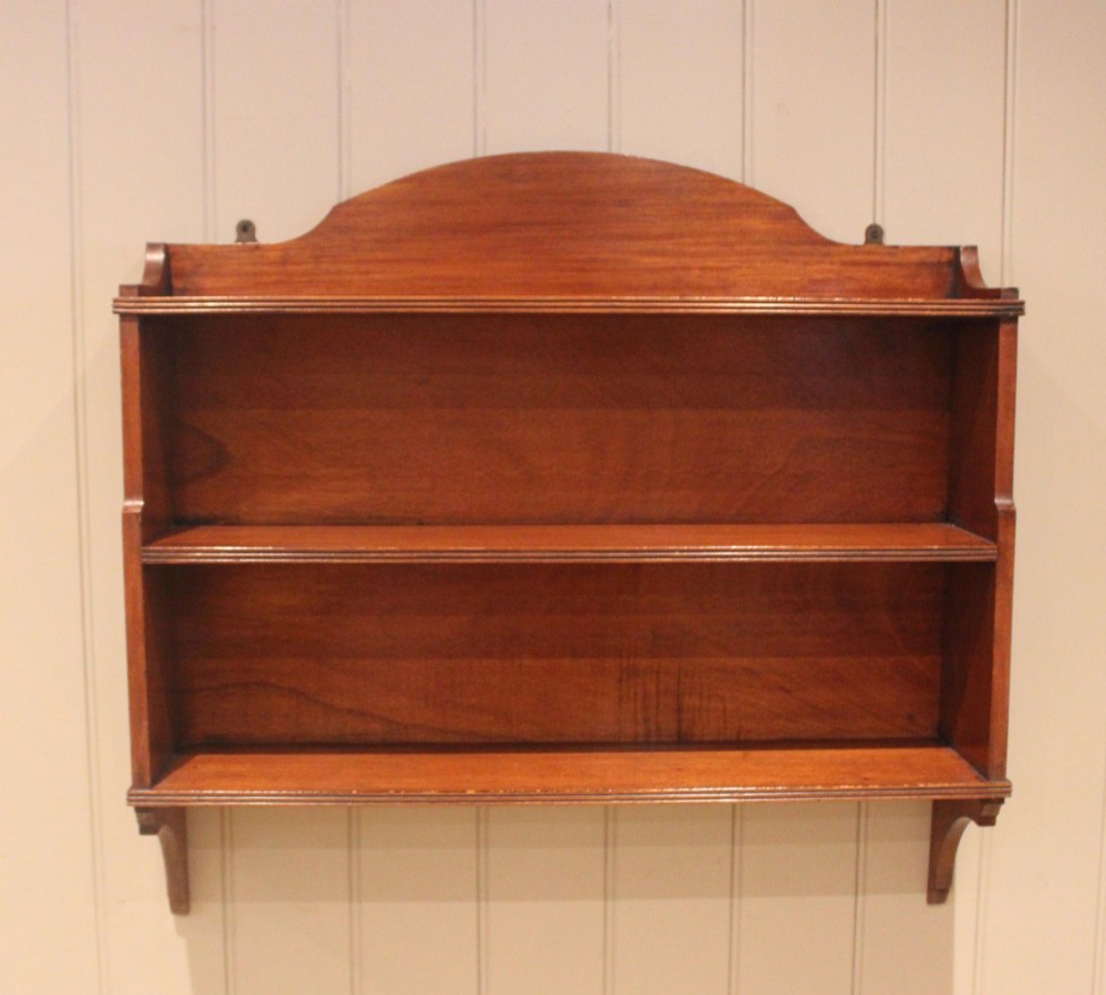 Late Victorian Walnut Wall Shelves
