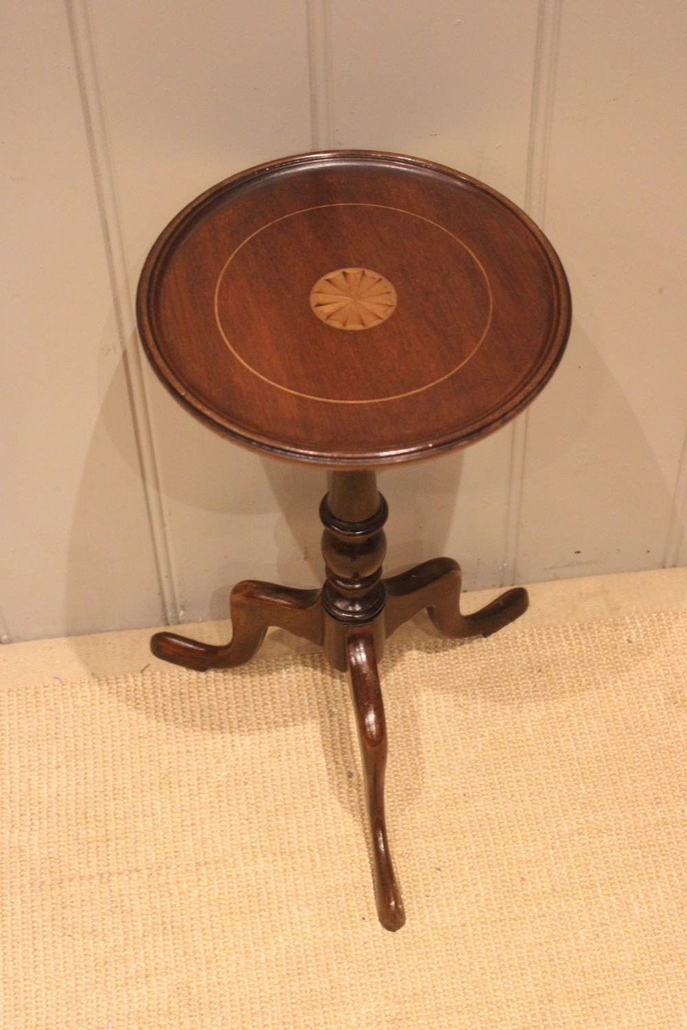 Edwardian Mahogany Inlaid Wine Table
