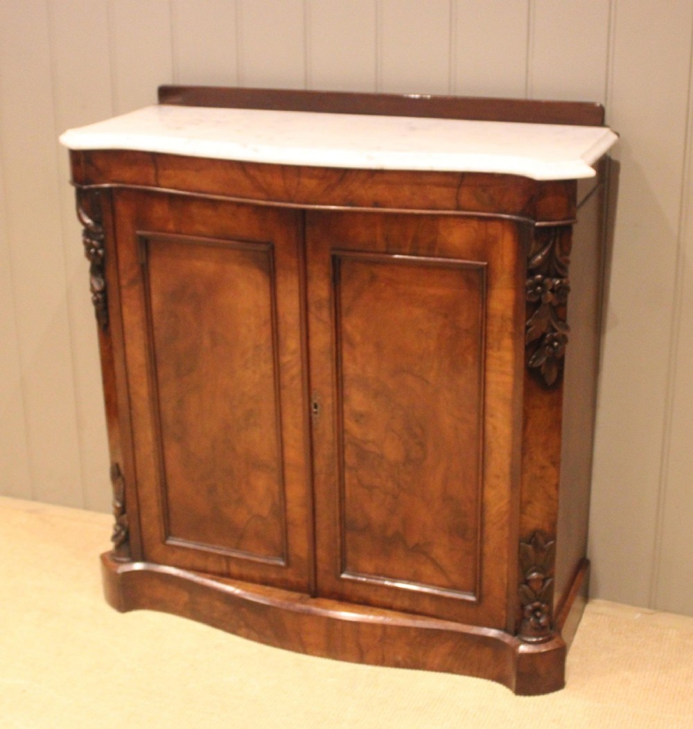 Late 19th Century Marble Top Walnut Chiffonier