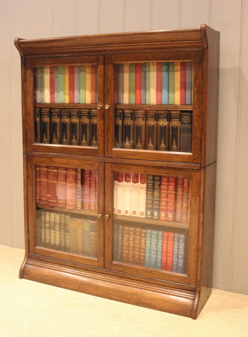 Edwardian Oak Stacking Bookcase
