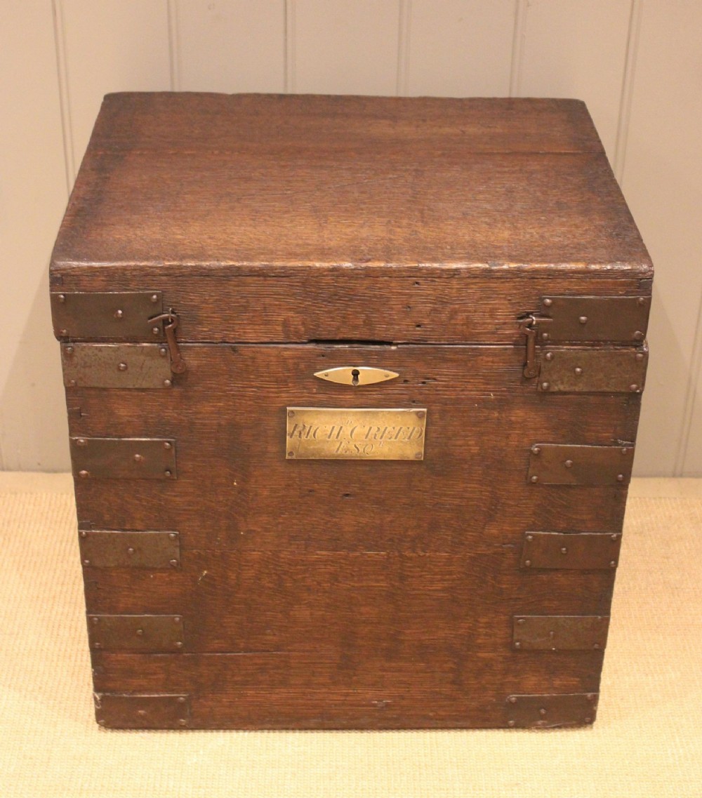 Late 19th Century Oak Silver Chest