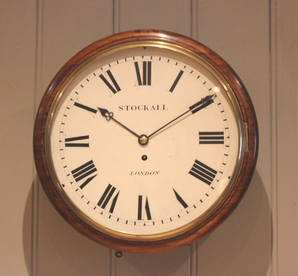 Late 19th Century Mahogany Fusee Dial Clock
