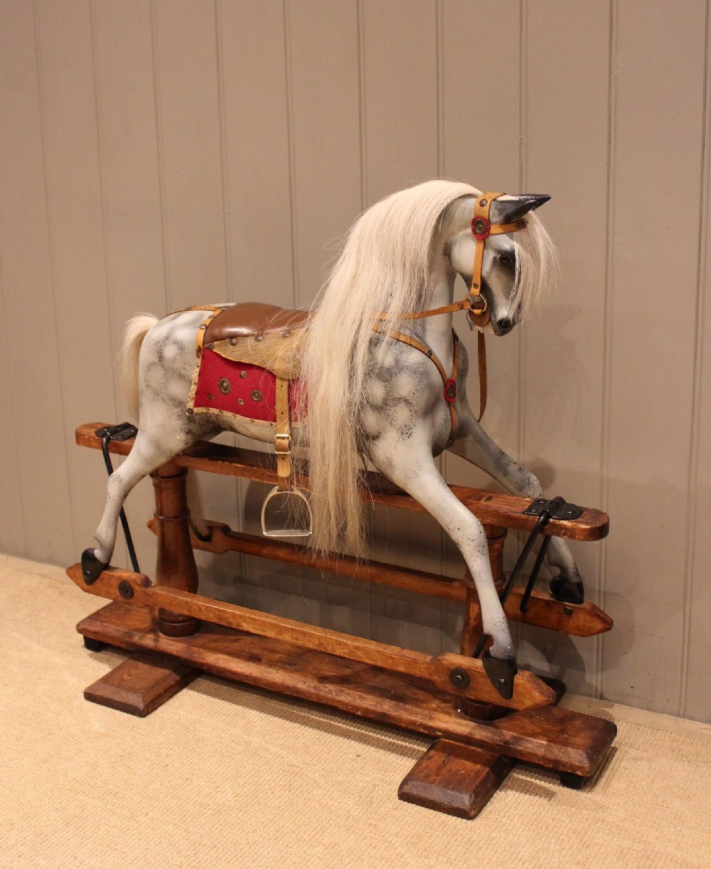 Medium Sized Dapple Grey Rocking Horse