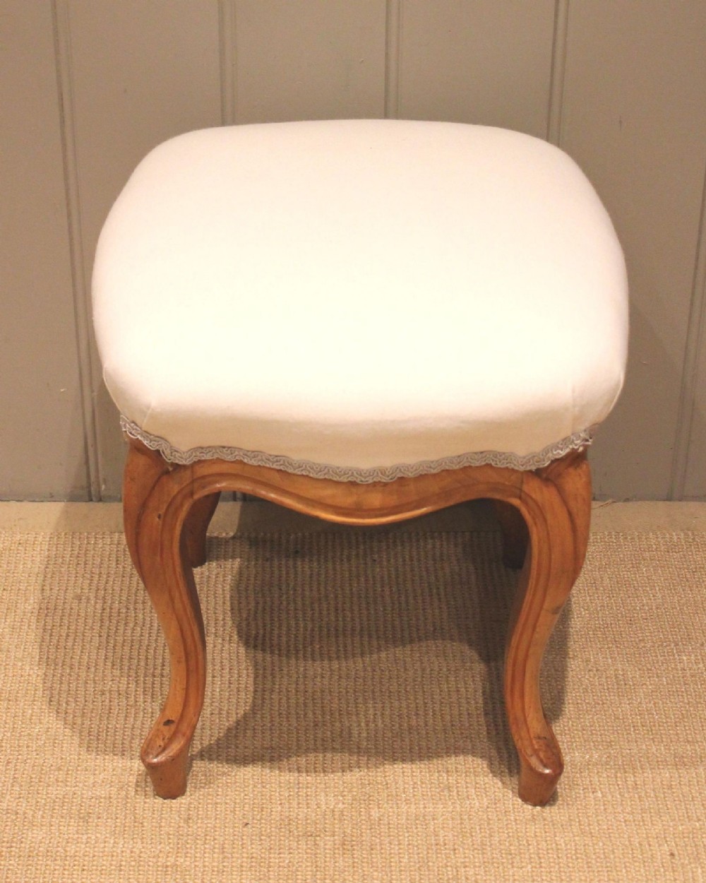 Late Victorian Walnut Stool