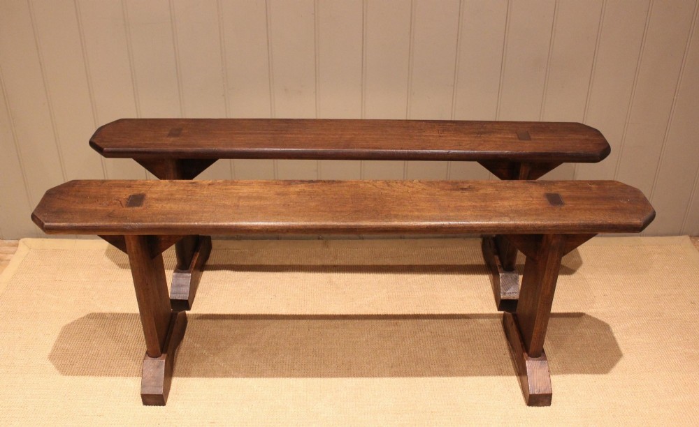 Pair Of French Walnut Benches