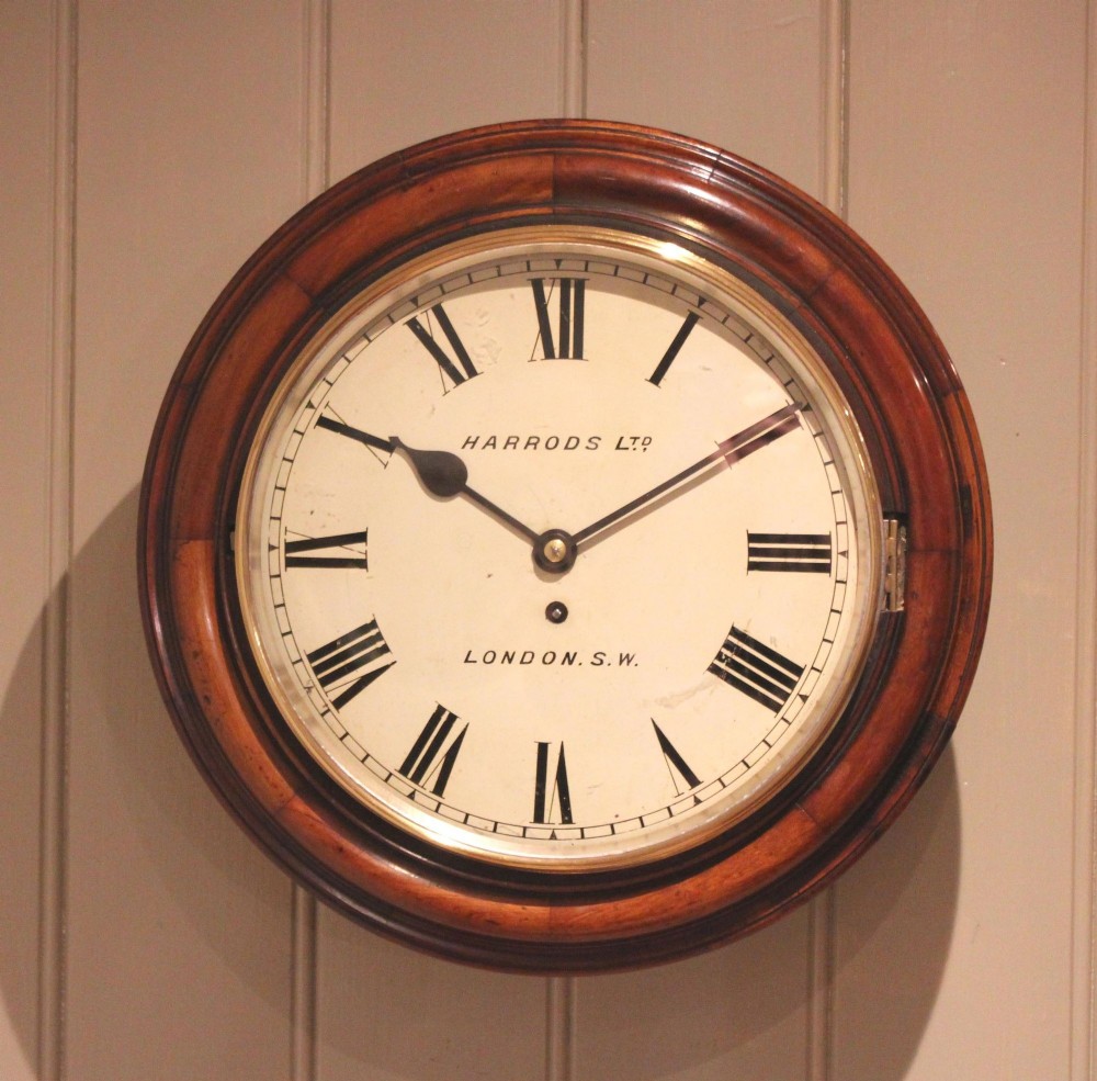 Late 19th Century Walnut Fusee Dial Clock