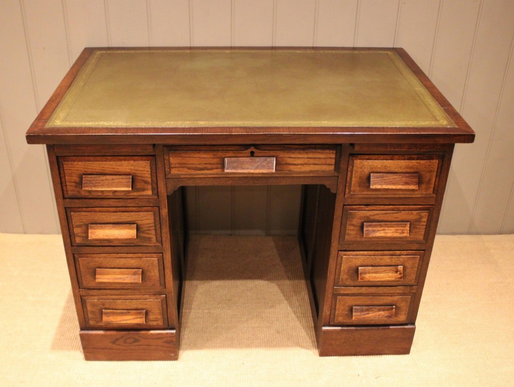 Oak Pedestal Desk