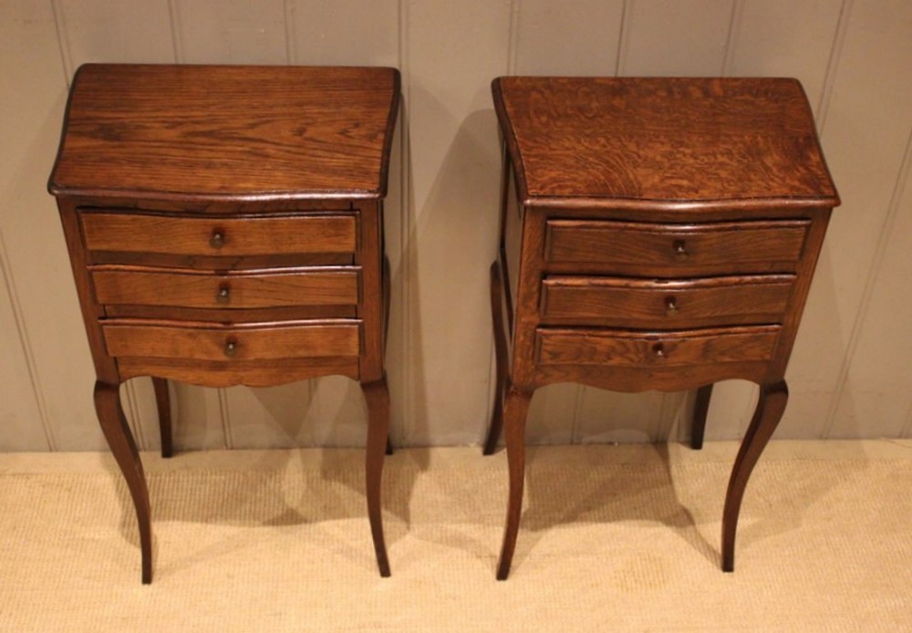 Pair Of Oak Bedside Cabinets