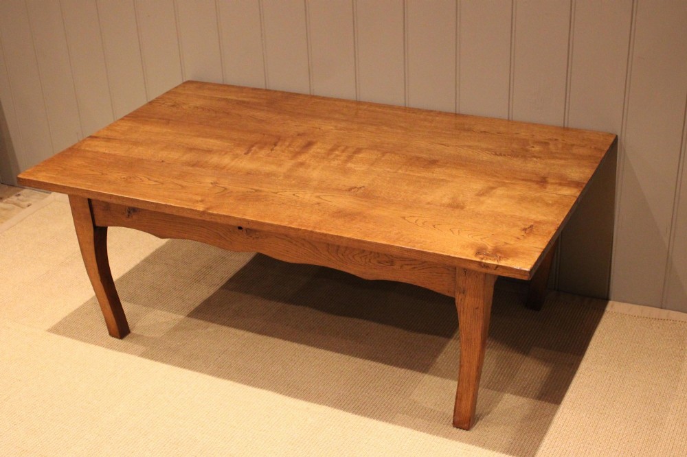 French Solid Oak Low Table