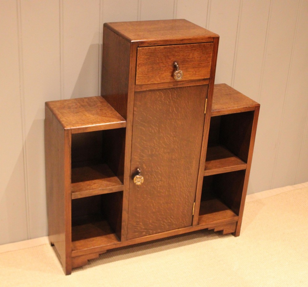 Art Deco Oak Sectional Cabinet Bookcase