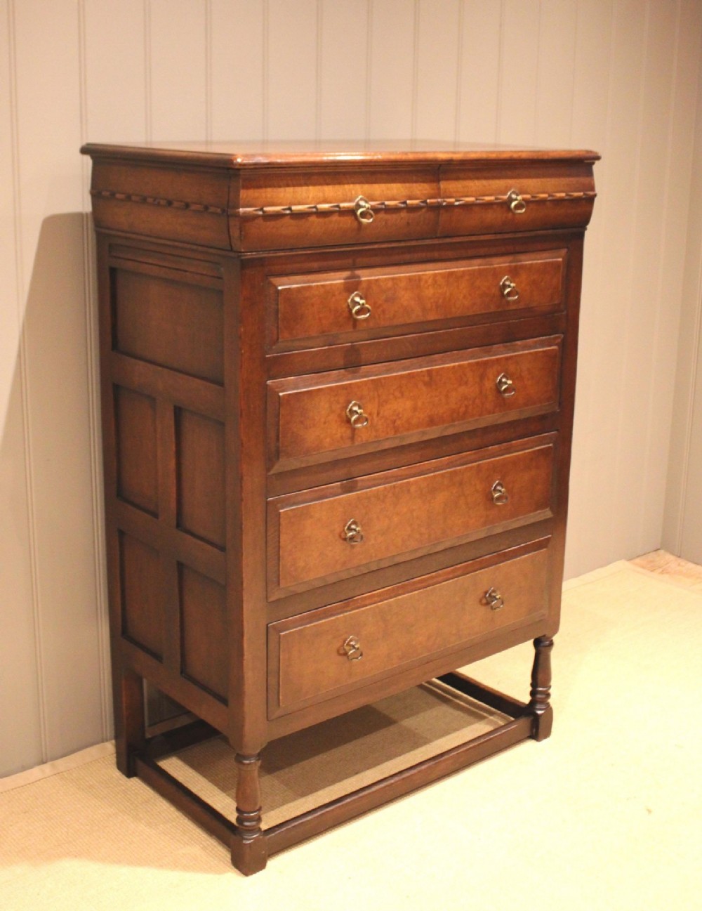 Substantial Oak Chest Of Drawers