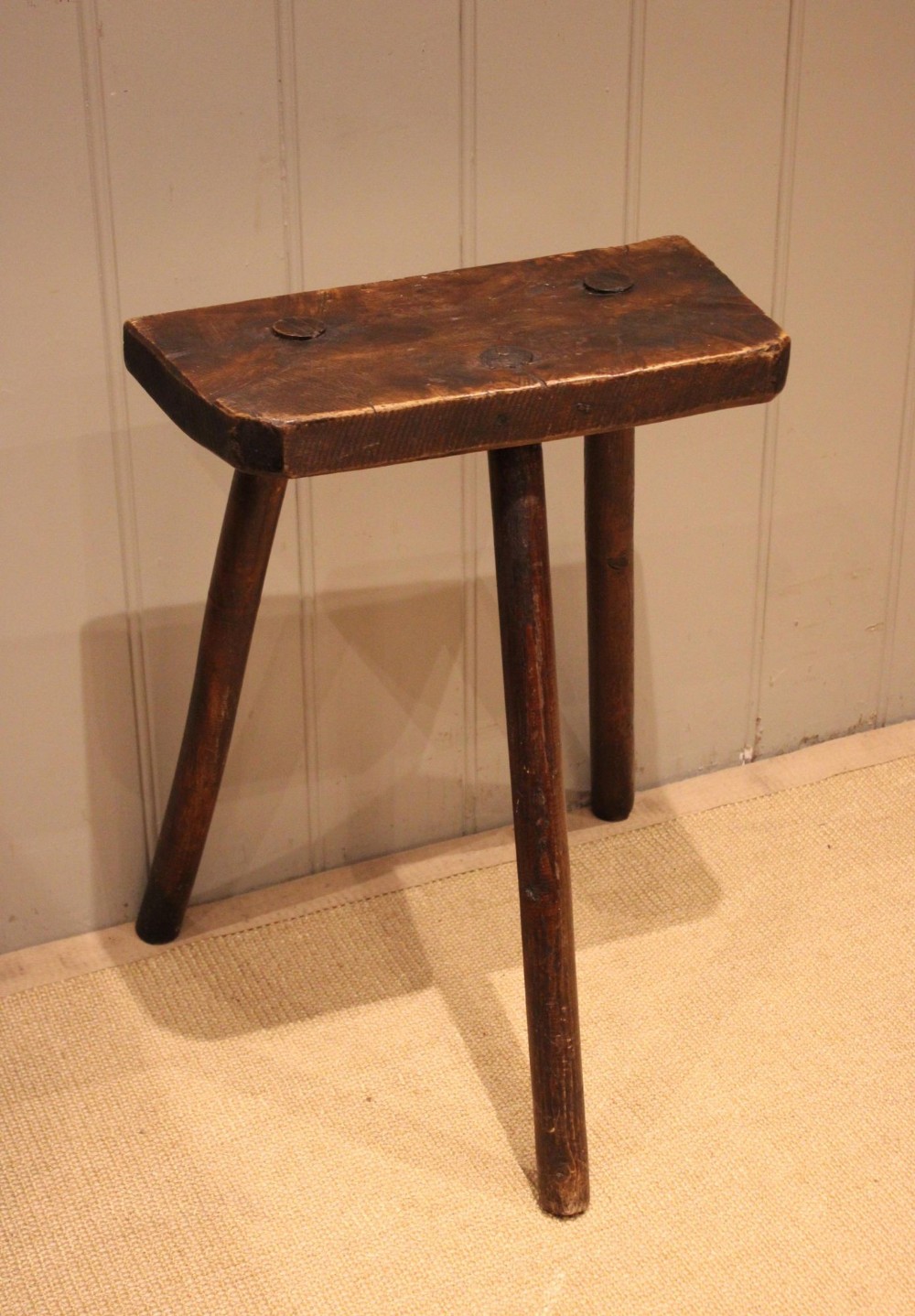 Primitive Elm & Ash Cutlers Stool