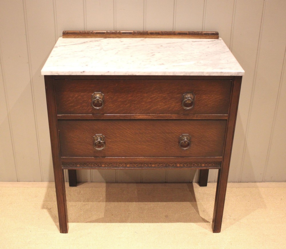 Oak Marble Top Washstand