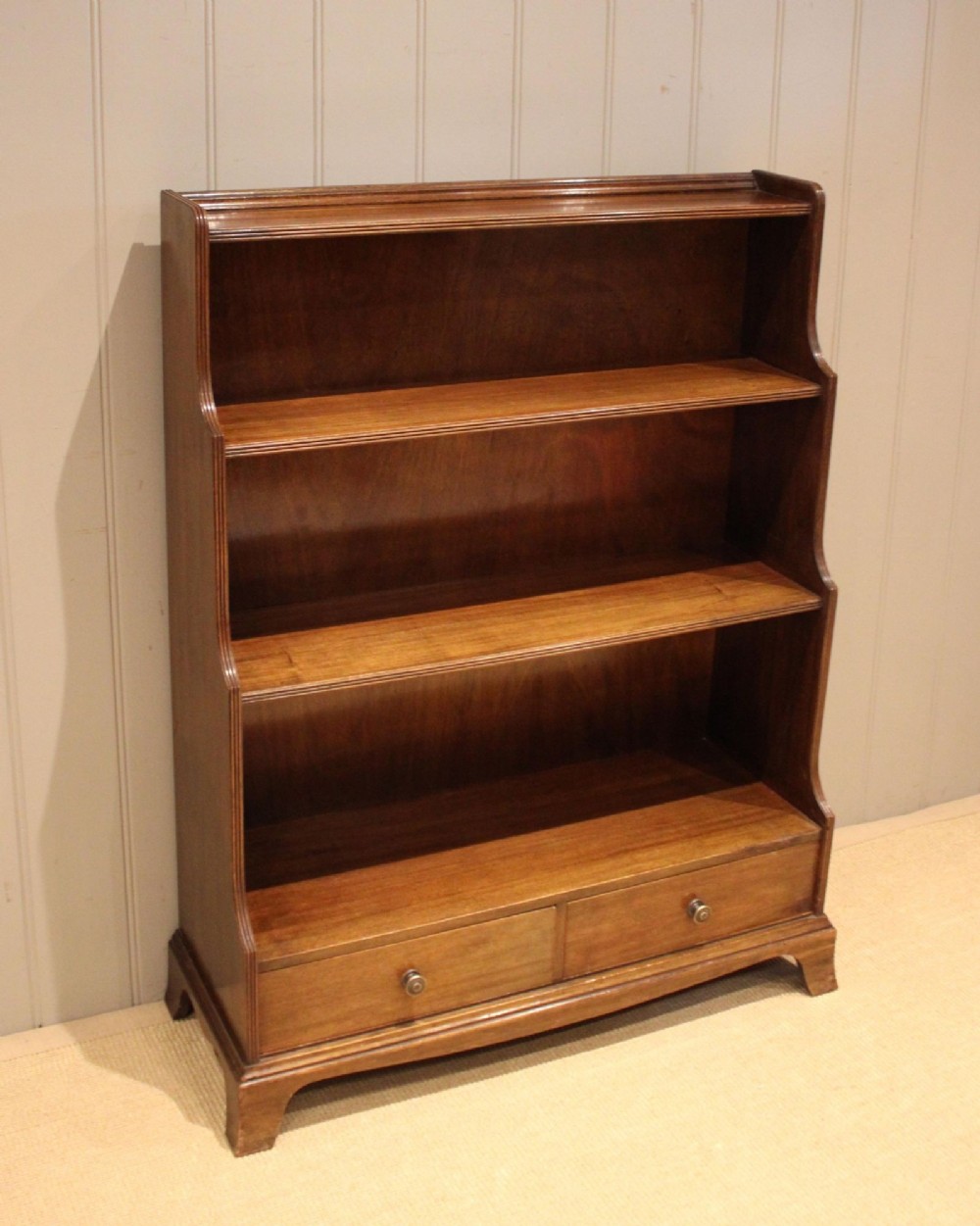 Regency Style Mahogany Open Bookcase
