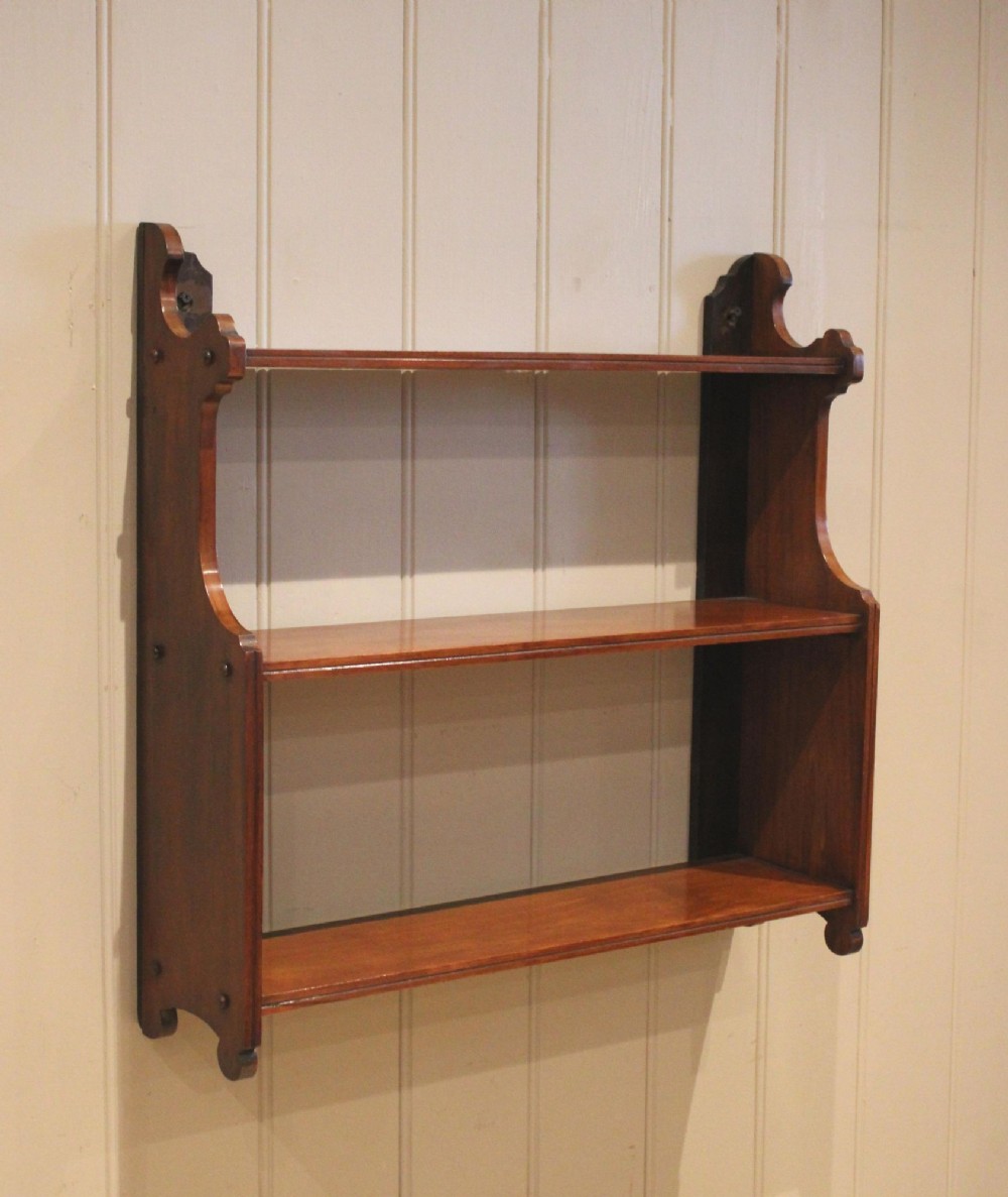 Late 19th Century Walnut Wall Shelves