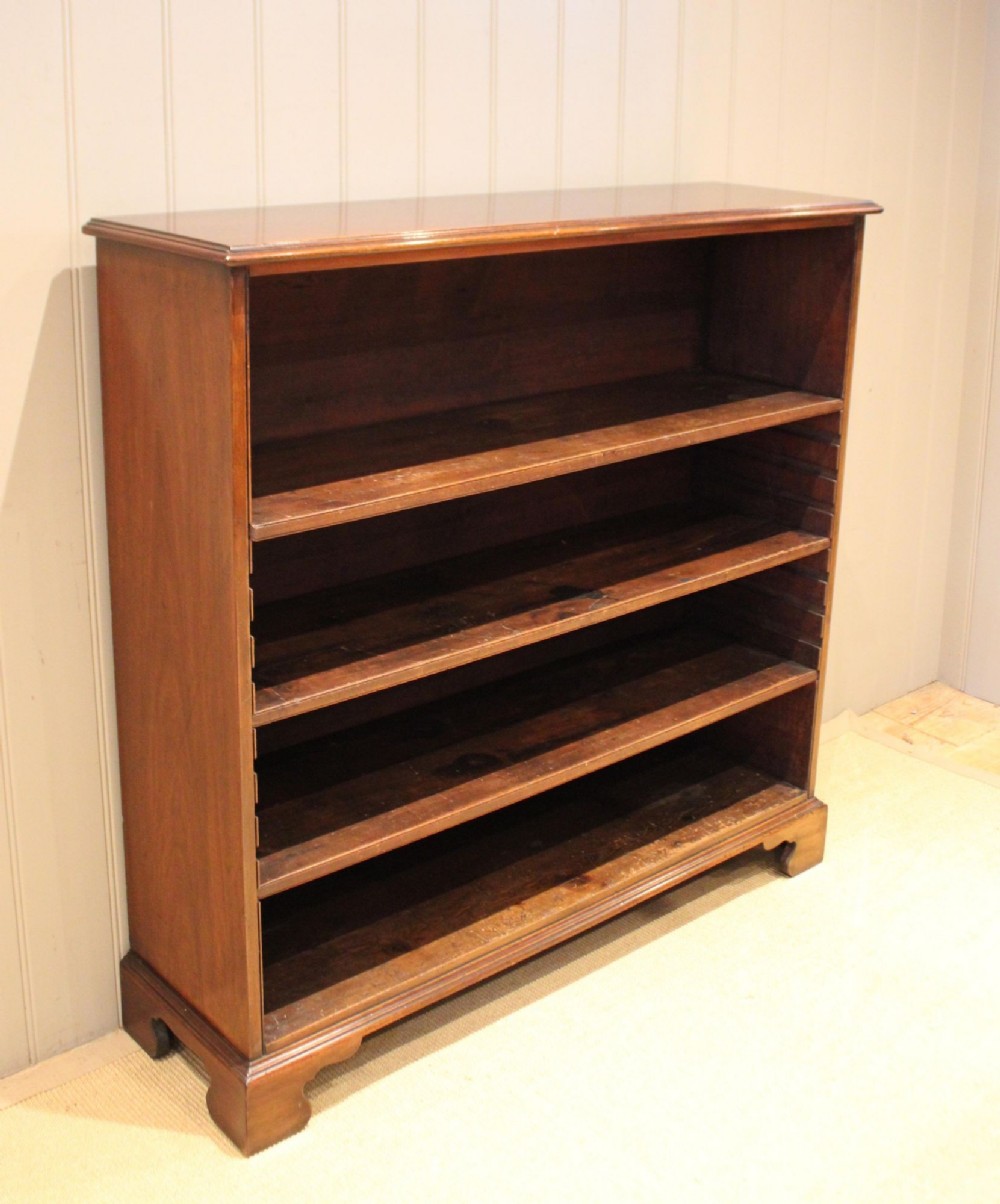 Late 19th Century Mahogany Open Bookcase