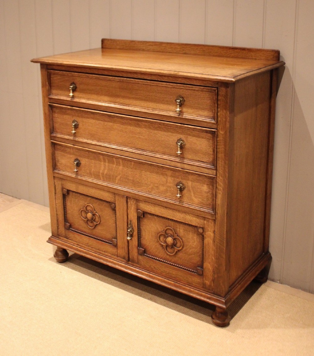 Solid Oak Chest Of Drawers