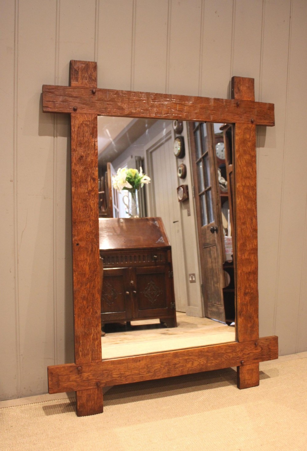Large Oak Mirror