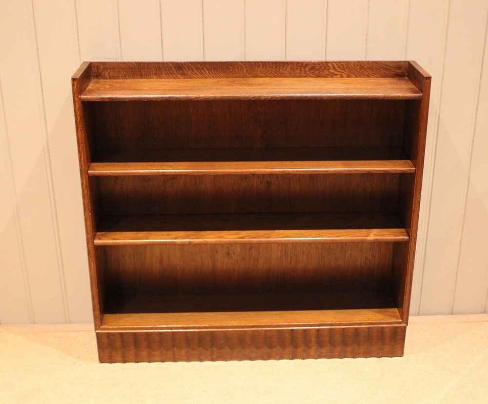 Solid Oak Open Bookcase