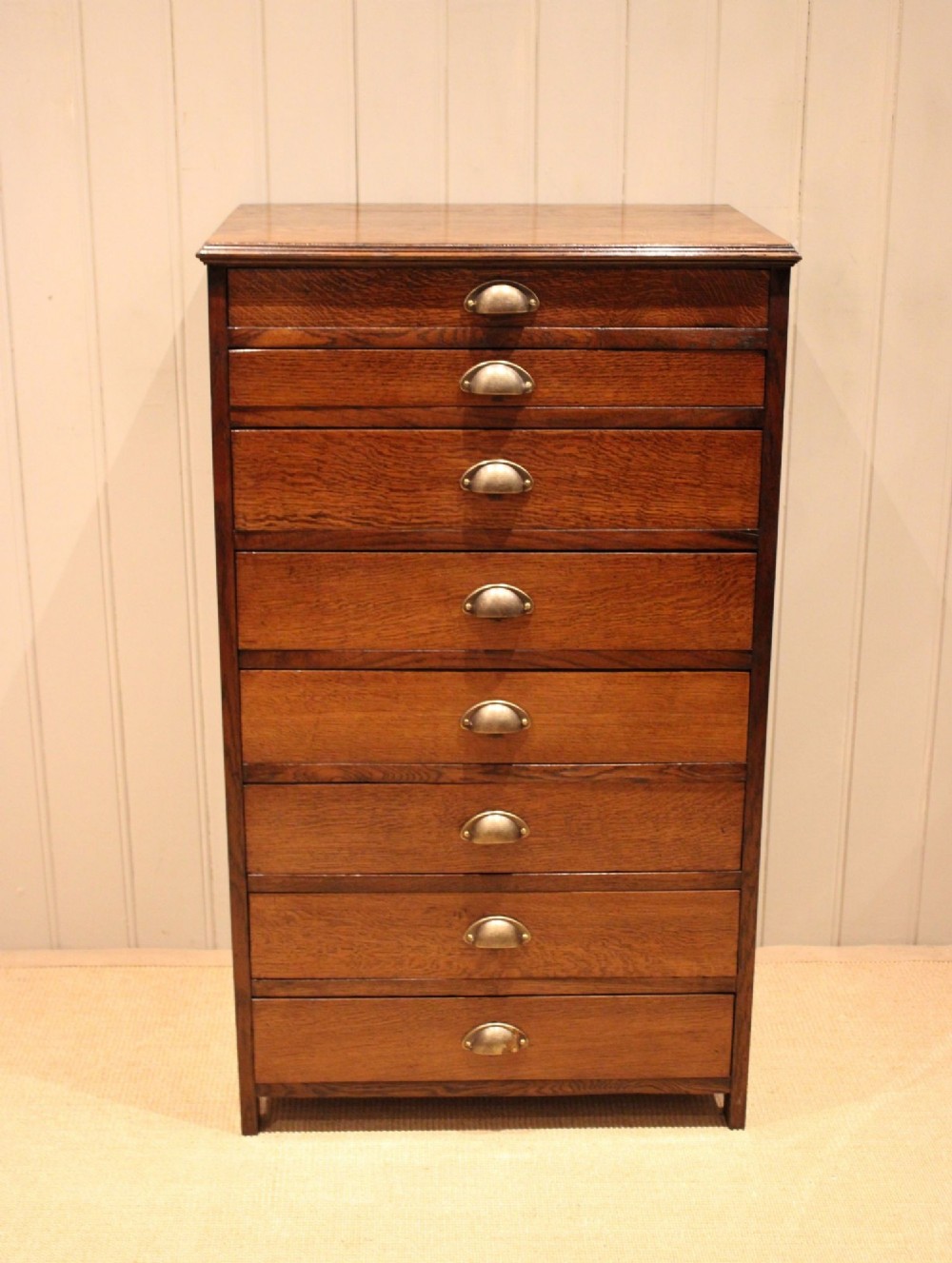 Tall Oak Chest Of Drawers