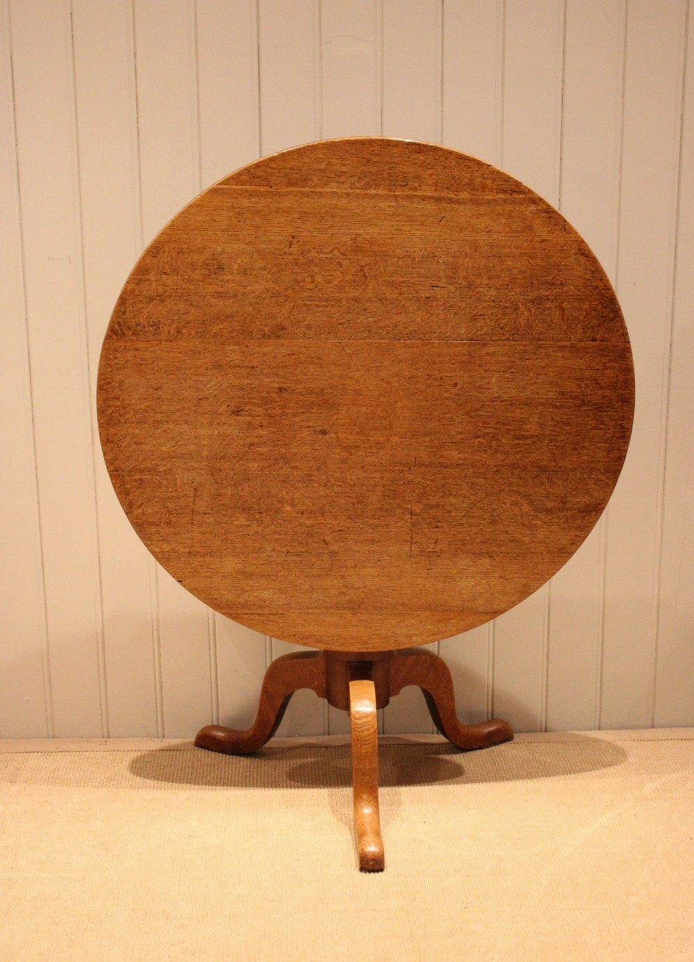 Substantial Oak Tilt top Table
