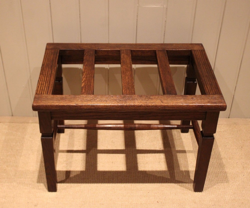 Late 19th Century Oak Luggage Stand