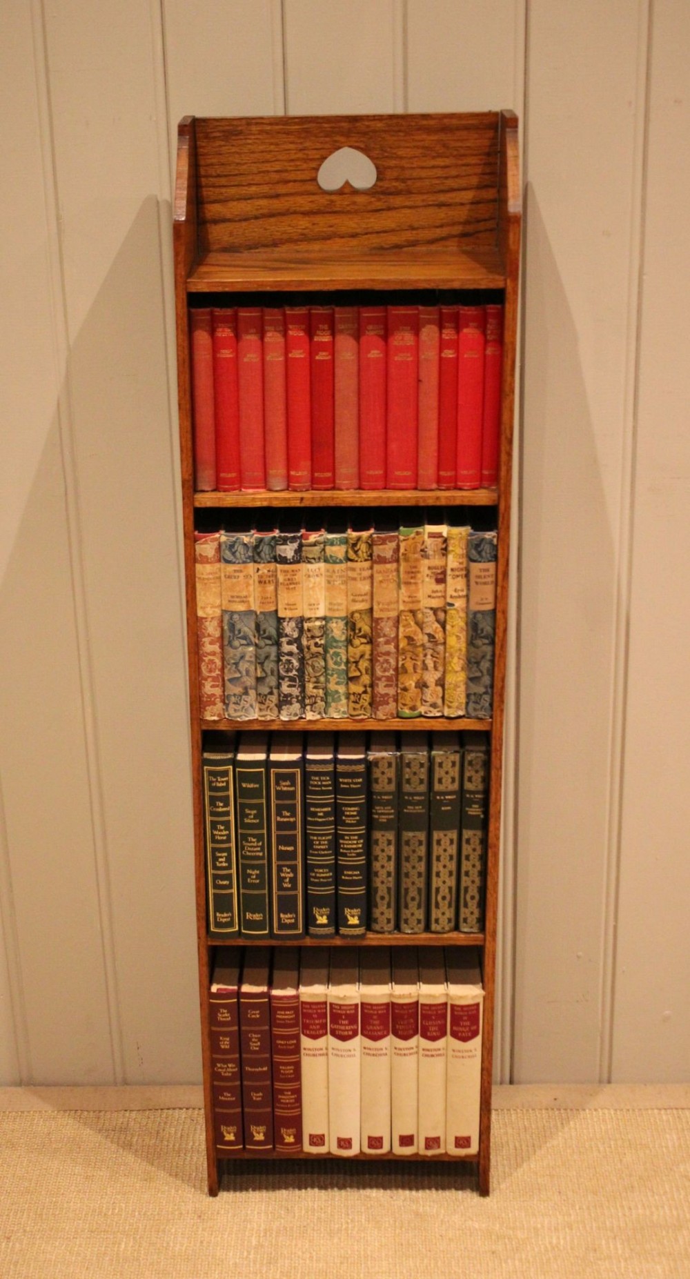 Small Proportioned Oak Arts & Crafts Open Bookcase