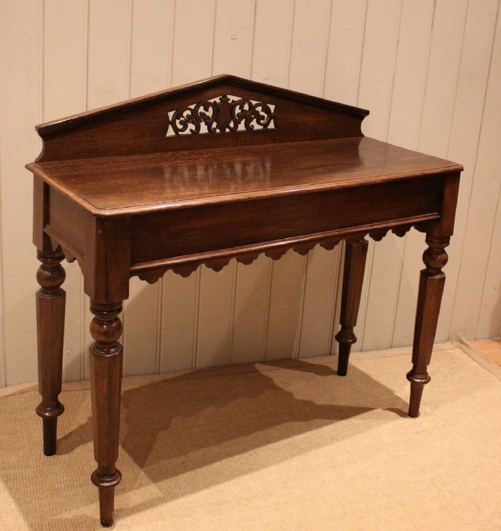 Late 19th Century Oak Hall Table