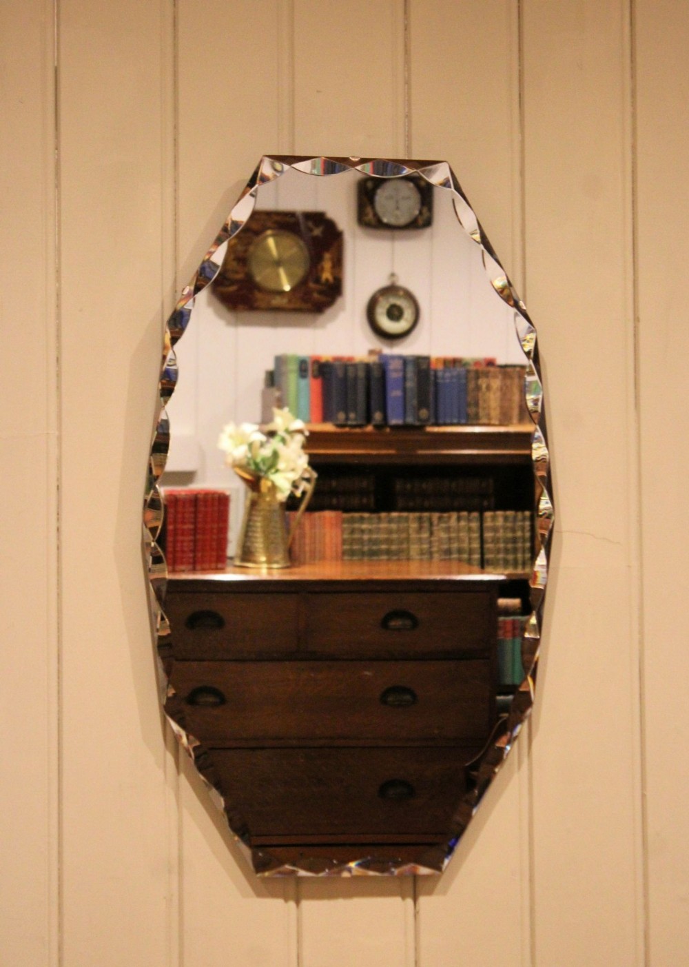 Cut Glass Frameless Wall mirror