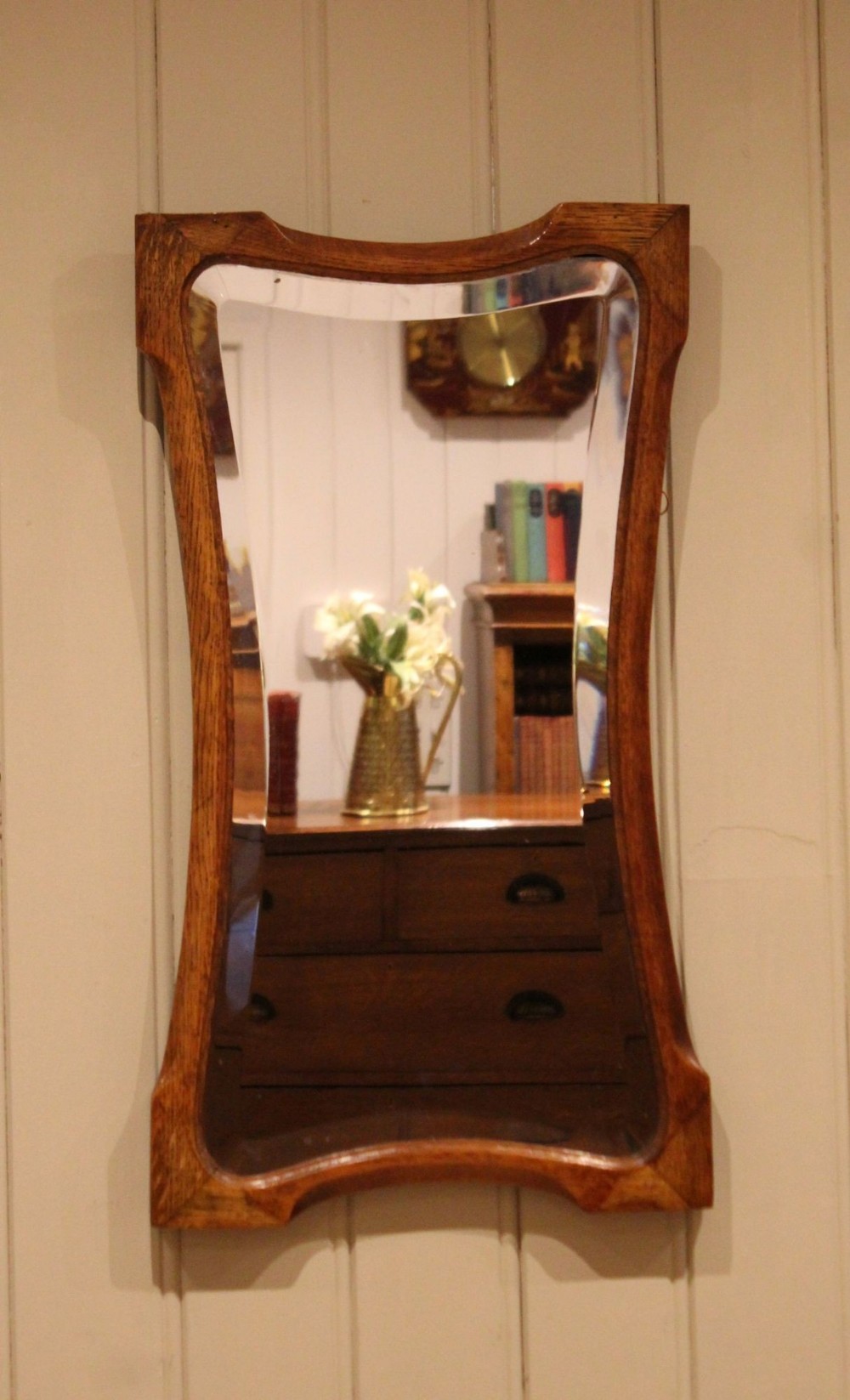 Oak Arts & Crafts Wall Mirror