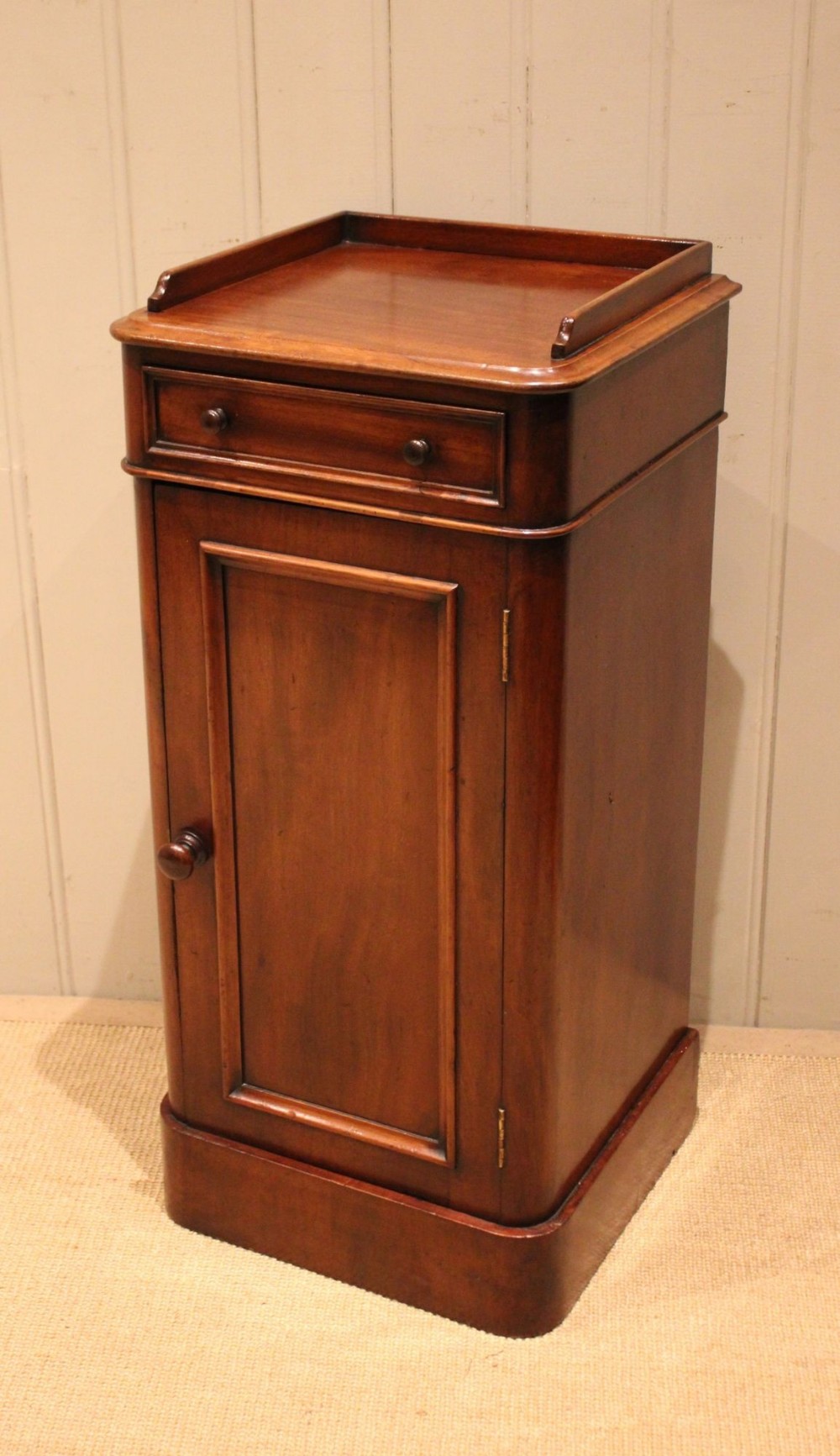 Victorian Solid Mahogany Bedside Cabinet