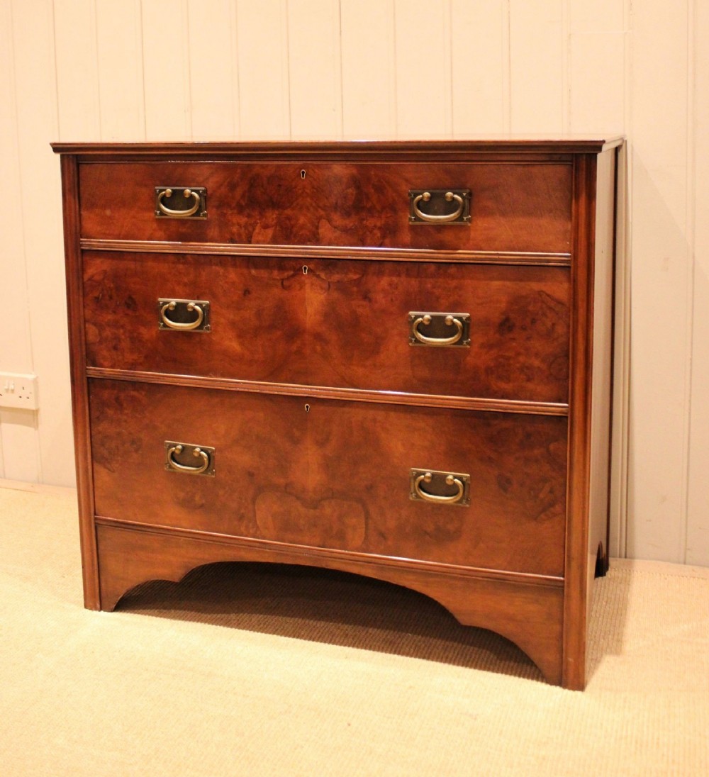 Burr Walnut Chest Of Drawers