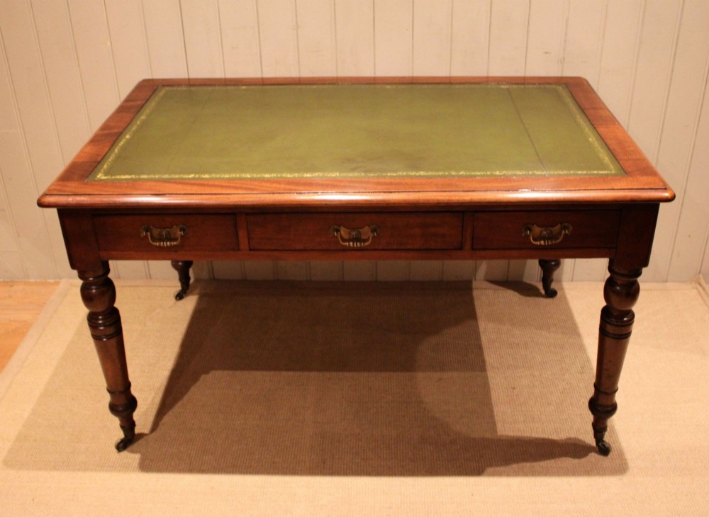 Large Mahogany Partners Desk
