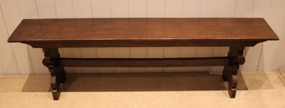 Solid Oak Farmhouse Bench