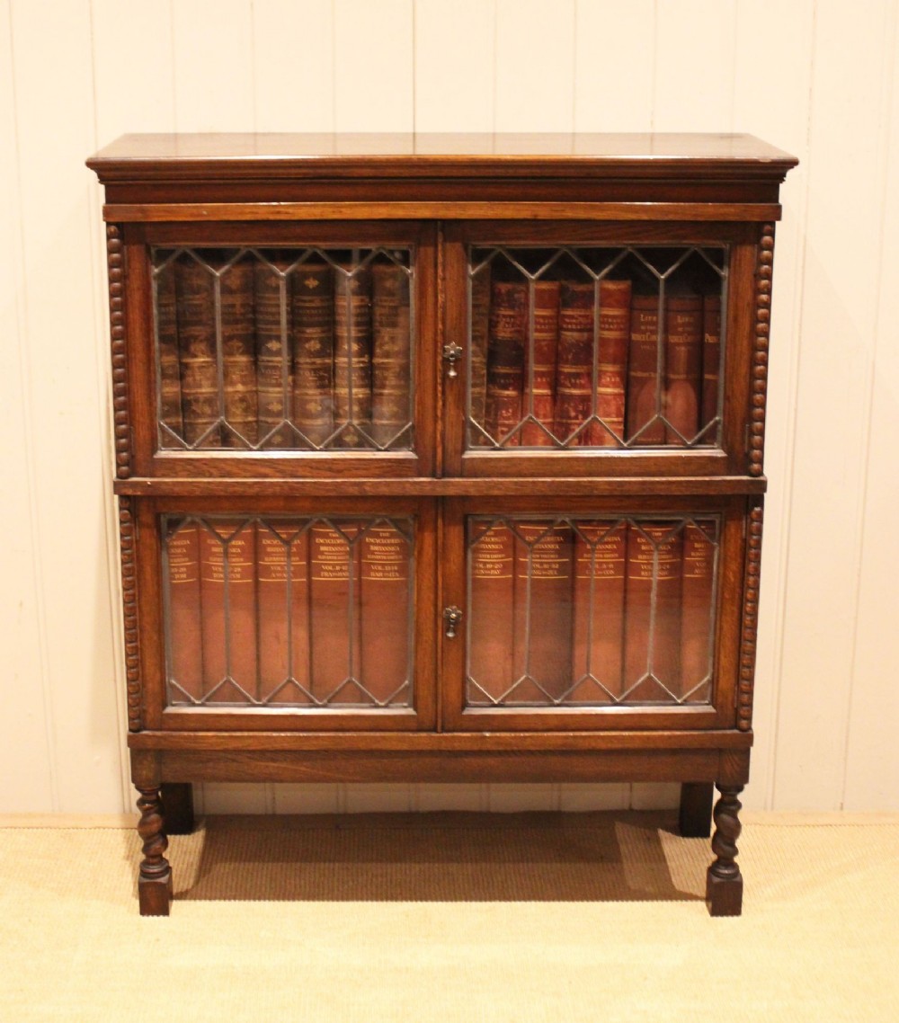 Oak Glazed Bookcase