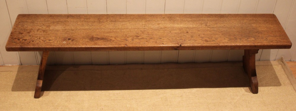 Solid Oak Farmhouse Bench
