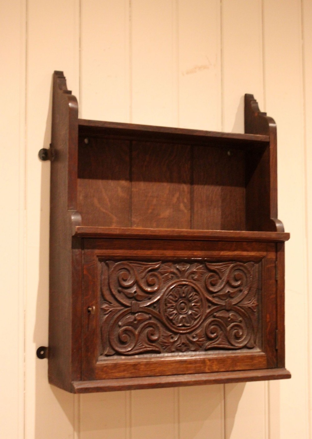 Victorian Oak Wall Cabinet