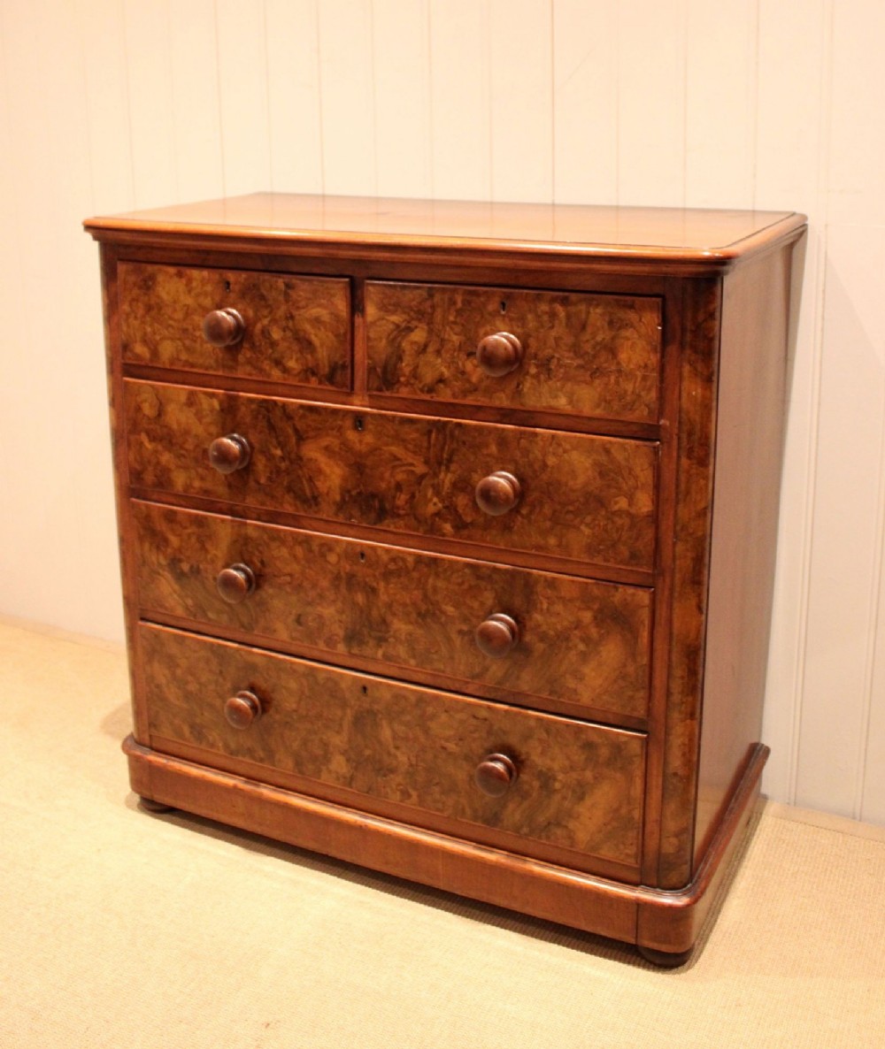 Large Walnut Chest Of Drawers