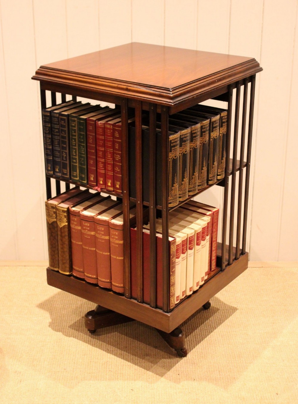 Edwardian Mahogany Revolving Bookcase