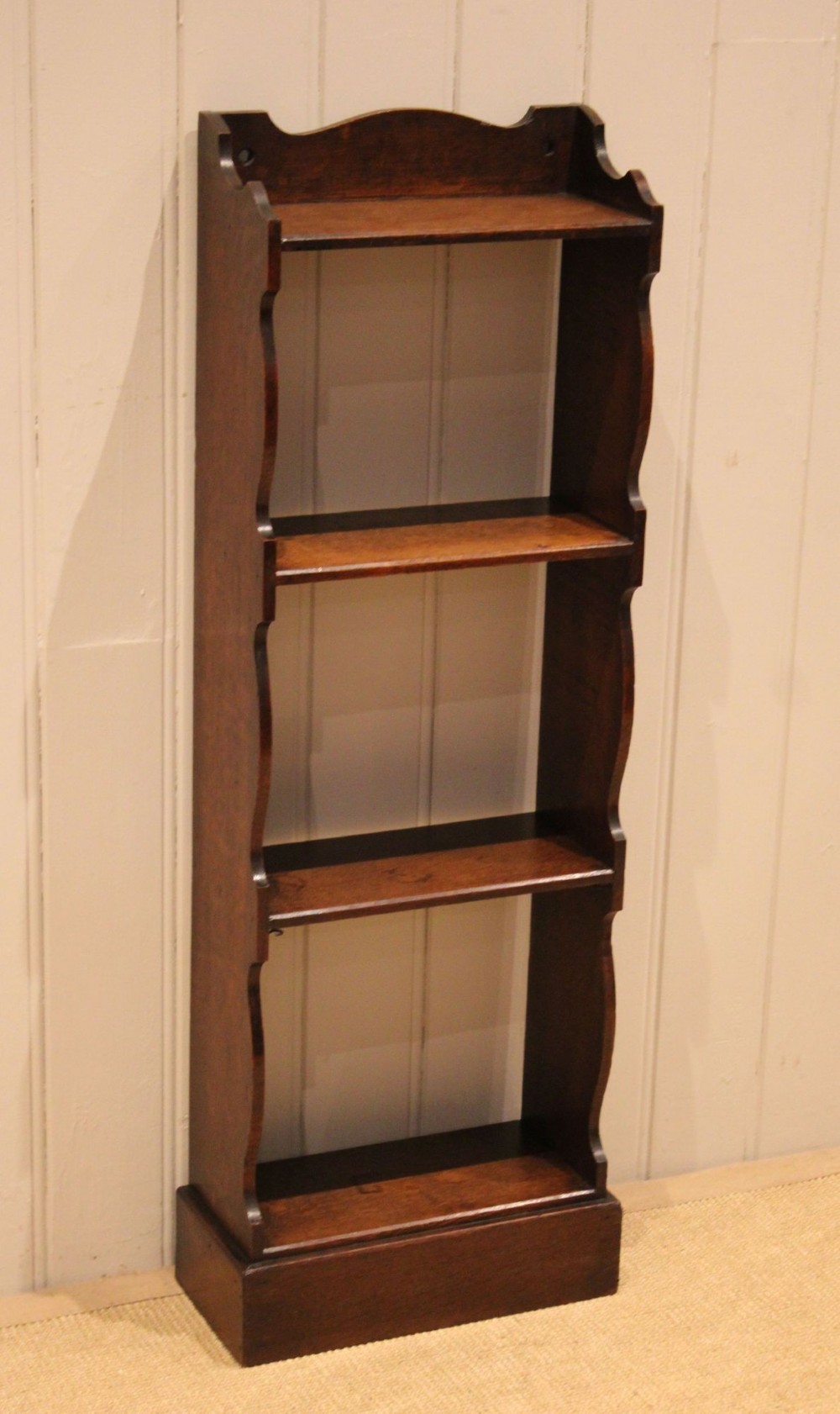 Small Oak Open Bookcase View IV