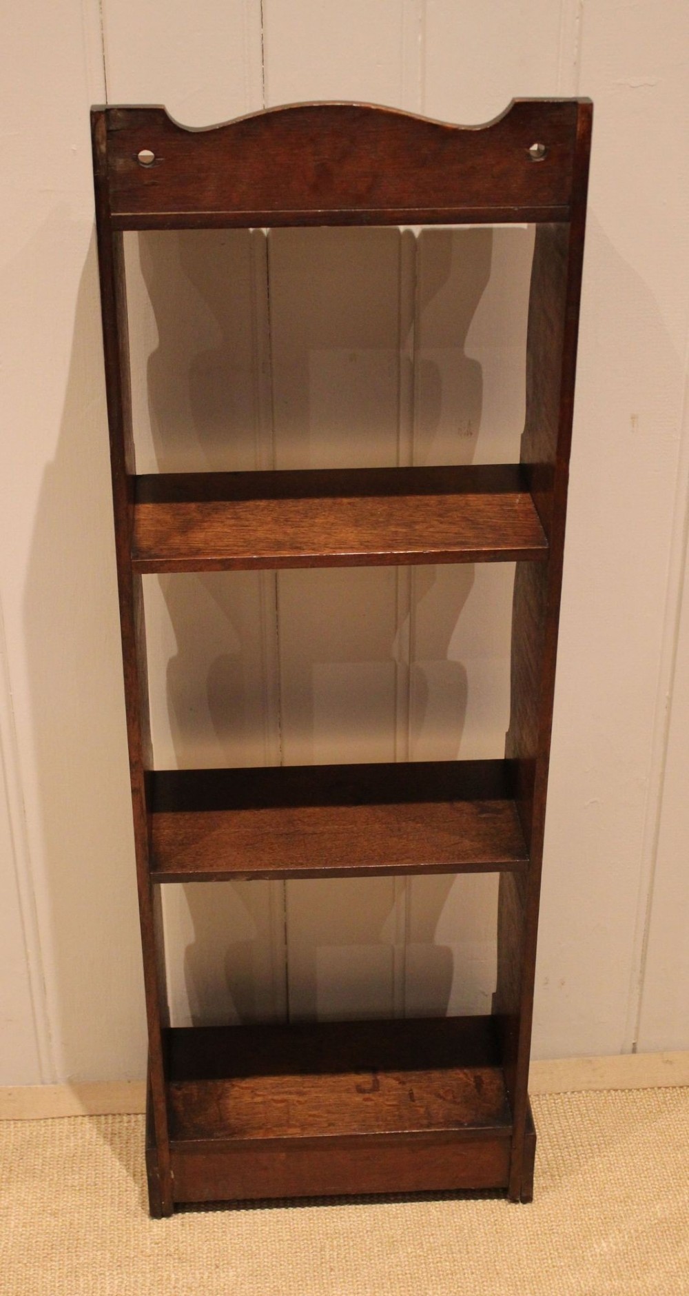 Small Oak Open Bookcase View X