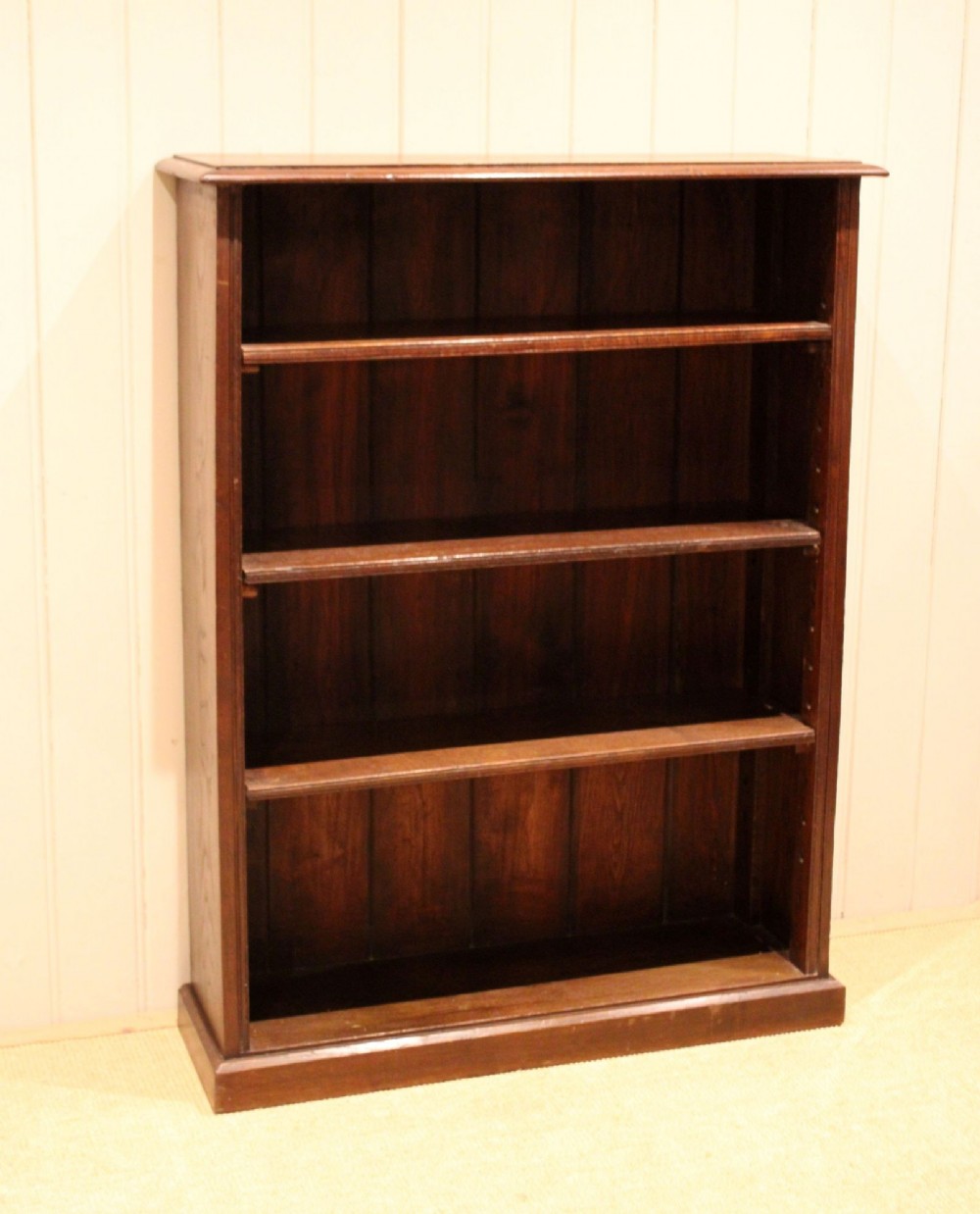 Victorian Oak Open Bookcase View VI