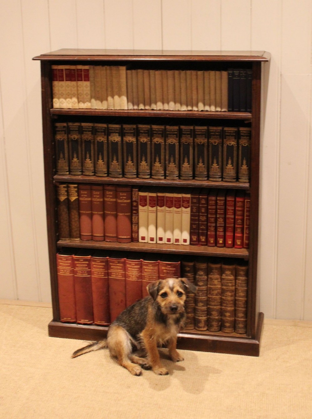 Victorian Oak Open Bookcase View VII