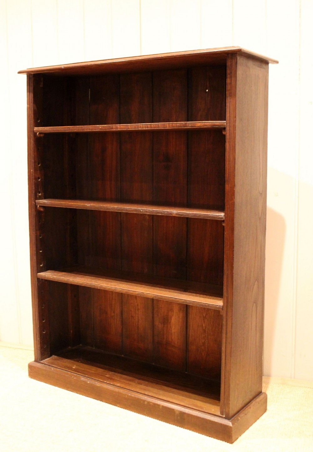 Victorian Oak Open Bookcase View VIII
