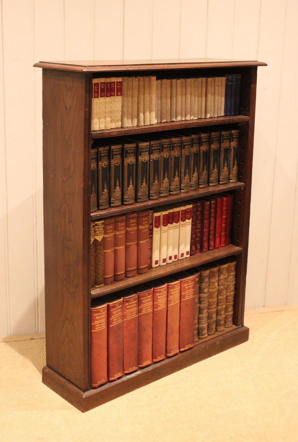 Victorian Oak Open Bookcase View XI
